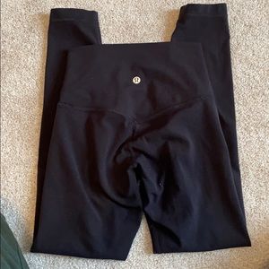 black lulu lemon align leggings